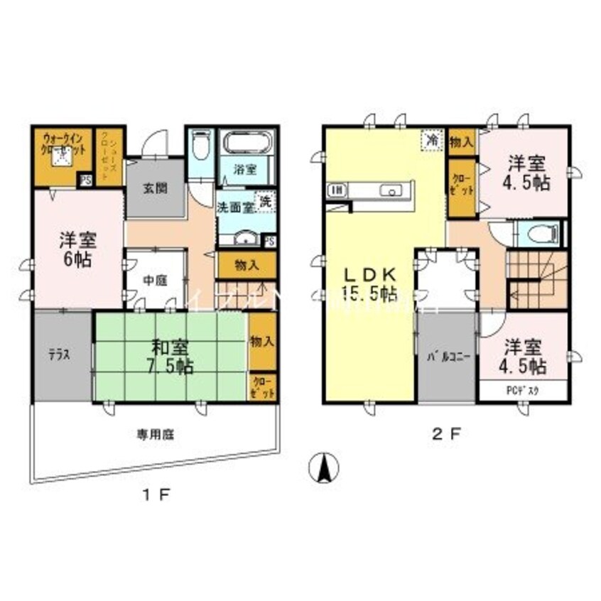 間取図 岡山市電東山本線<岡山電気軌道>/城下駅 徒歩19分 1階 築13年