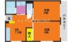 宇野線<宇野みなと線>/妹尾駅 徒歩25分 1階 築47年 2DKの間取り