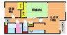 宇野線<宇野みなと線>/備前西市駅 徒歩5分 5階 築27年 2LDKの間取り