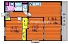 山陽本線（中国）/岡山駅 バス:25分:停歩12分 1階 築22年 2LDKの間取り