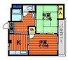 宇野線<宇野みなと線>/備前西市駅 徒歩45分 2階 築41年 2DKの間取り