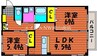 山陽本線（中国）/北長瀬駅 徒歩30分 1階 築19年 2LDKの間取り