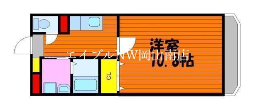 間取図 宇野線<宇野みなと線>/大元駅 徒歩14分 4階 築16年