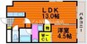 宇野線<宇野みなと線>/備前西市駅 徒歩10分 2階 築14年 1LDKの間取り