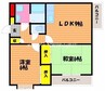 山陽本線（中国）/岡山駅 バス:30分:停歩6分 3階 築28年 2LDKの間取り