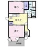 宇野線<宇野みなと線>/妹尾駅 徒歩15分 1階 築26年 2DKの間取り