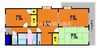 宇野線<宇野みなと線>/備前西市駅 徒歩78分 3階 築27年 3LDKの間取り