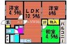 山陽本線（中国）/岡山駅 バス:15分:停歩3分 1階 築38年 3LDKの間取り