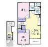 宇野線<宇野みなと線>/常山駅 徒歩23分 2階 築21年 2LDKの間取り