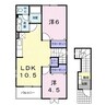 宇野線<宇野みなと線>/常山駅 徒歩23分 2階 築21年 2LDKの間取り