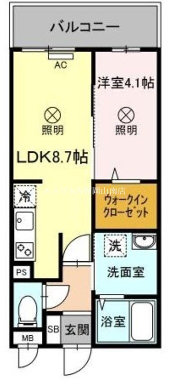 間取図 宇野線<宇野みなと線>/大元駅 徒歩14分 3階 1年未満