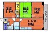 山陽本線（中国）/岡山駅 バス:30分:停歩8分 9階 築29年 3LDKの間取り
