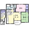 宇野線<宇野みなと線>/八浜駅 徒歩3分 2階 築25年 2LDKの間取り