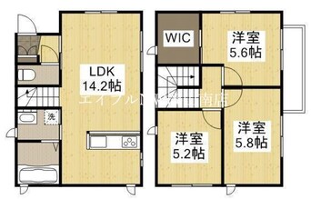 間取図 宇野線<宇野みなと線>/大元駅 徒歩4分 2階 築8年