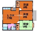 シェーンブルグB棟の間取図