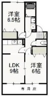 岡山市電清輝橋線<岡山電気軌道>/清輝橋駅 徒歩27分 1階 築20年 2LDKの間取り
