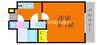宇野線<宇野みなと線>/備前西市駅 徒歩5分 4階 築3年 1Kの間取り