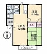 宇野線<宇野みなと線>/備前西市駅 徒歩51分 2階 築37年 2LDKの間取り