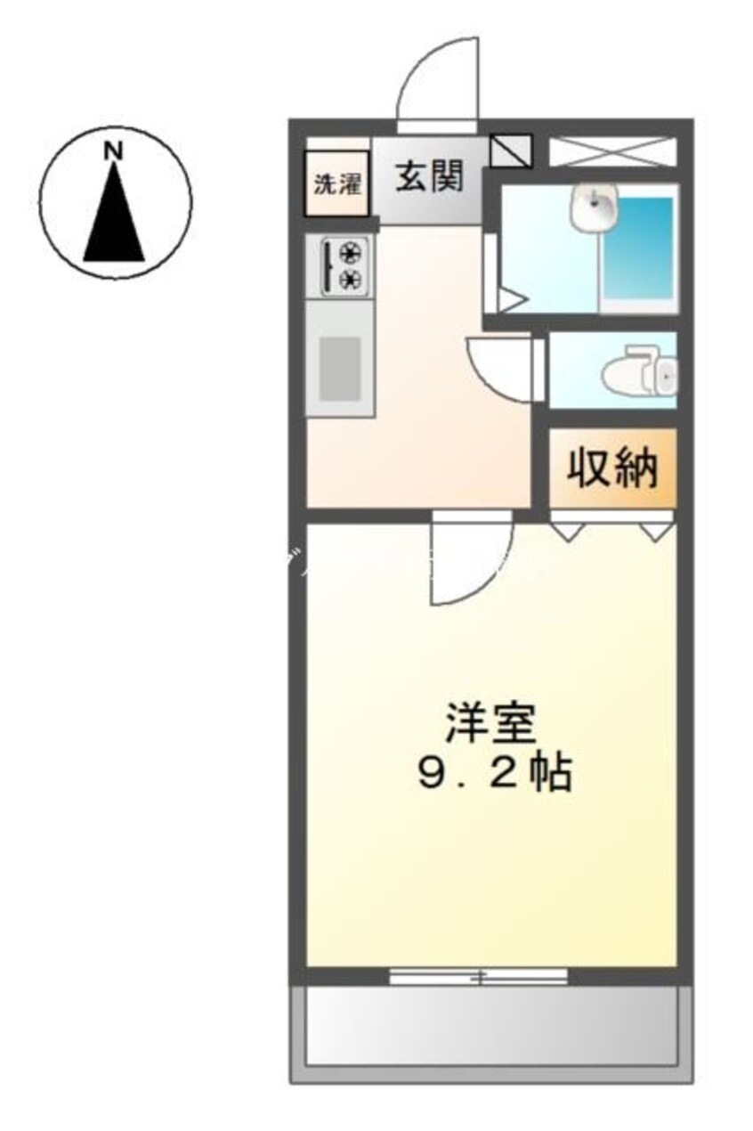 間取図 宇野線<宇野みなと線>/備前西市駅 徒歩52分 1階 築25年