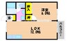 宇野線<宇野みなと線>/備前西市駅 徒歩16分 2階 築29年 1LDKの間取り