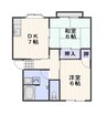 宇野線<宇野みなと線>/備前西市駅 徒歩20分 1階 築31年 2DKの間取り