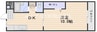 岡山市電東山本線<岡山電気軌道>/東山・おかでんミュージアム駅 徒歩71分 3階 築34年 1DKの間取り