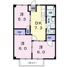 宇野線<宇野みなと線>/常山駅 徒歩13分 2階 築30年 3DKの間取り