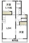 宇野線<宇野みなと線>/備前西市駅 徒歩42分 1階 築16年 2LDKの間取り