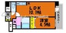 山陽本線（中国）/北長瀬駅 徒歩9分 4階 築4年 1LDKの間取り