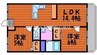 宇野線<宇野みなと線>/備前西市駅 徒歩75分 3階 築28年 2LDKの間取り