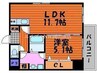 宇野線<宇野みなと線>/大元駅 徒歩19分 2階 築17年 1LDKの間取り