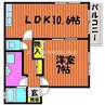 宇野線<宇野みなと線>/大元駅 徒歩70分 2階 築19年 1LDKの間取り