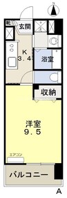 岡山市電清輝橋線<岡山電気軌道>/清輝橋駅 徒歩44分 4階 築9年 1Kの間取り