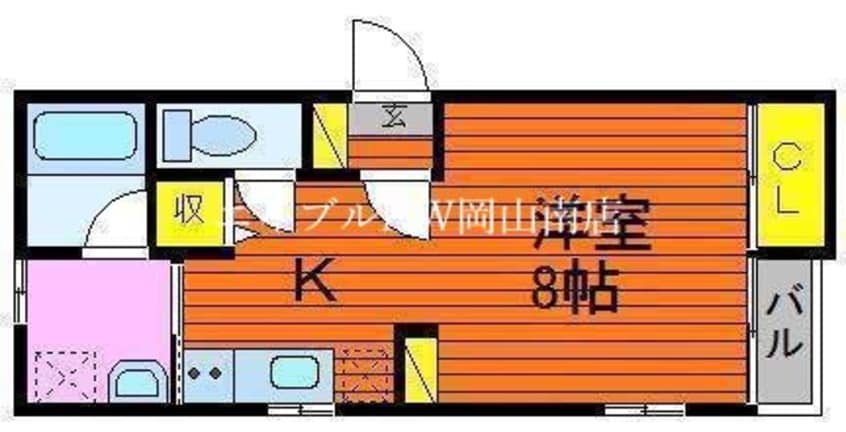 間取図 宇野線<宇野みなと線>/備前西市駅 徒歩26分 1階 築8年