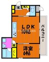 山陽本線（中国）/岡山駅 徒歩15分 4階 築5年 1LDKの間取り