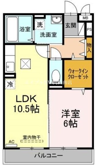 間取図 山陽本線（中国）/岡山駅 バス30分平福下車:停歩4分 1階 築16年