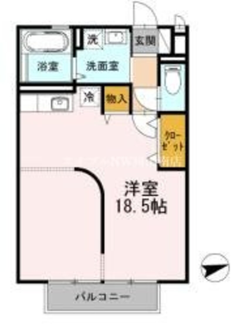 間取図 宇野線<宇野みなと線>/備前西市駅 徒歩13分 2階 築15年