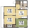 宇野線<宇野みなと線>/備前西市駅 徒歩61分 2階 築39年 3DKの間取り