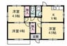 宇野線<宇野みなと線>/常山駅 徒歩11分 1階 築40年 3DKの間取り