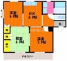 山陽本線（中国）/岡山駅 バス:25分:停歩4分 1階 築29年 3DKの間取り