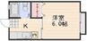 宇野線<宇野みなと線>/大元駅 徒歩11分 2階 築37年 1Kの間取り