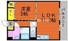 山陽本線（中国）/北長瀬駅 徒歩16分 2階 築7年 1LDKの間取り