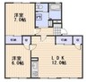 宇野線<宇野みなと線>/大元駅 徒歩5分 2階 築39年 2LDKの間取り