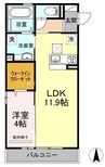 吉備線<桃太郎線>/備前三門駅 徒歩8分 1階 築8年 1LDKの間取り