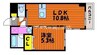 山陽本線（中国）/北長瀬駅 徒歩26分 4階 築9年 1LDKの間取り