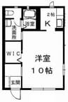 岡山市電清輝橋線<岡山電気軌道>/清輝橋駅 徒歩37分 1階 築22年 1Kの間取り