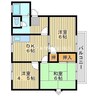 宇野線<宇野みなと線>/備前田井駅 徒歩9分 1階 築35年 3DKの間取り