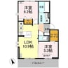 宇野線<宇野みなと線>/備前西市駅 徒歩14分 3階 建築中 2LDKの間取り