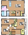 宇野線<宇野みなと線>/備前西市駅 徒歩18分 1階 築14年 3LDKの間取り