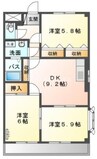 宇野線<宇野みなと線>/備前西市駅 徒歩23分 2階 築25年 3DKの間取り